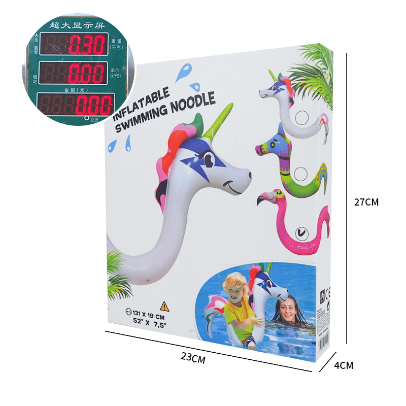 Nieuw Product Opblaasbare Zwemmen Stok 3D Dier Zwemmen Stok Kinderen Speelgoed Water Zwemmen Auxiliary Levert Water Speelgoed: Unicorn boxed