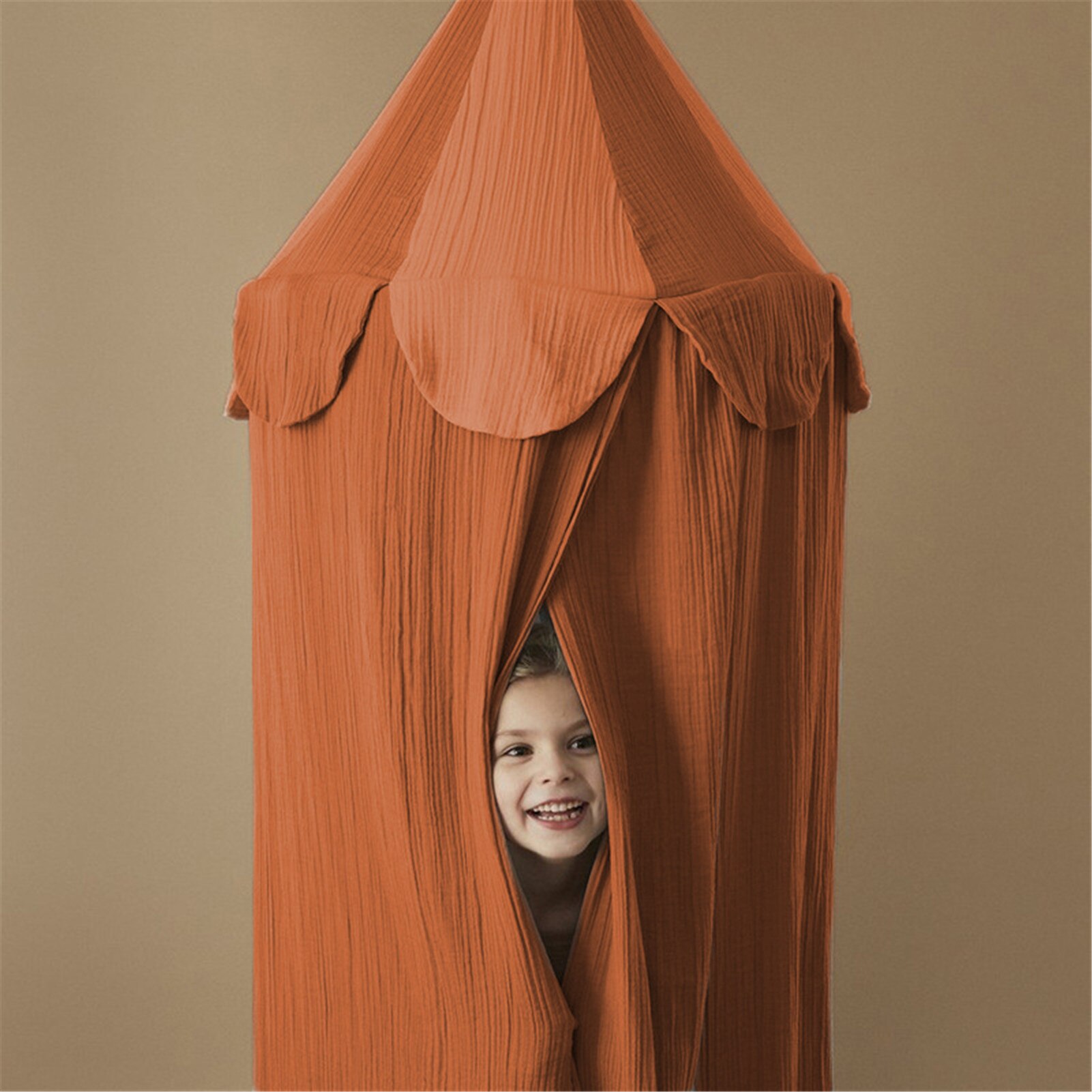 nordisch Hängen Kuppel Moskito Netz Chiffon Krippe Baldachin Vorhang freundlicher Zelt Baby Chiffon Decke Bett Vorhang