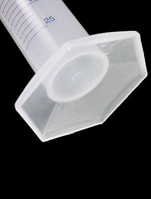 Transparent Plastic Graduated Cylinder 250ml 2.5 milliliter Lab Test