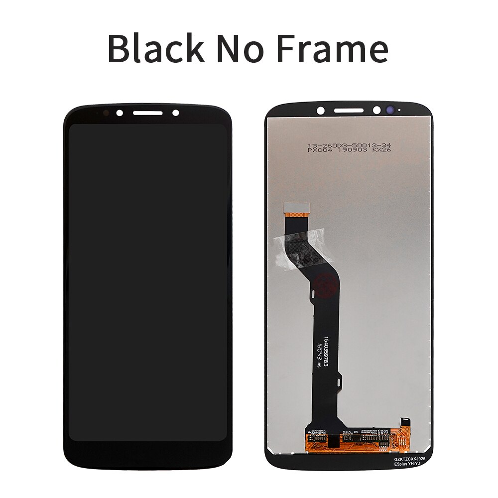 Pantalla LCD de 6,0 pulgadas para Motorola Moto E5 Plus XT1924, Digitalizador de pantalla táctil con marco para Moto E5 Plus, XT1924-1 XT1924-2: Black no frame
