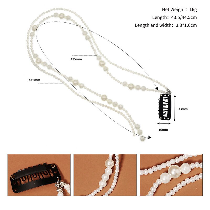 QYY moda Perła opaski dla kobiet akcesoria robić włosów ślubna opaska robić włosów ozdoba ślubna robić włosów peruki imprezowe biżuteria prezent dla druhny