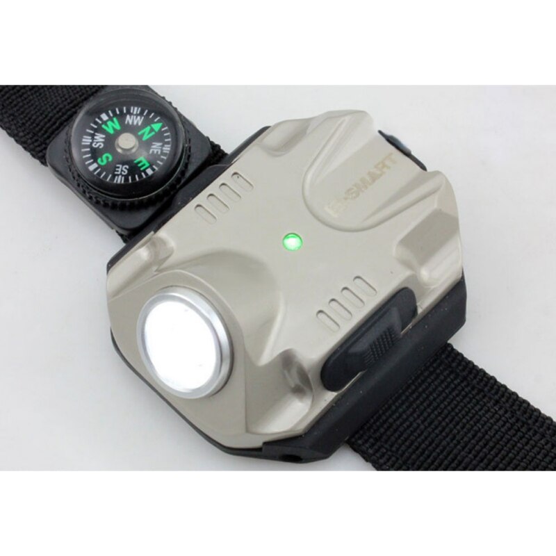 Wrist Light LED 240 Lumen Bright Waterproof Rechargeable Watch Shape Flashlight Torch Lights for Car Outdoor Running