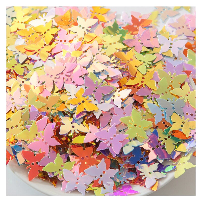 Vlinder Vorm Pvc Bulk Nail Pailletten Nagels Diy Pailletten Kleding Naaibenodigdheden Schoeisel Accessoires Partij Decoratie: mixed color / 50g