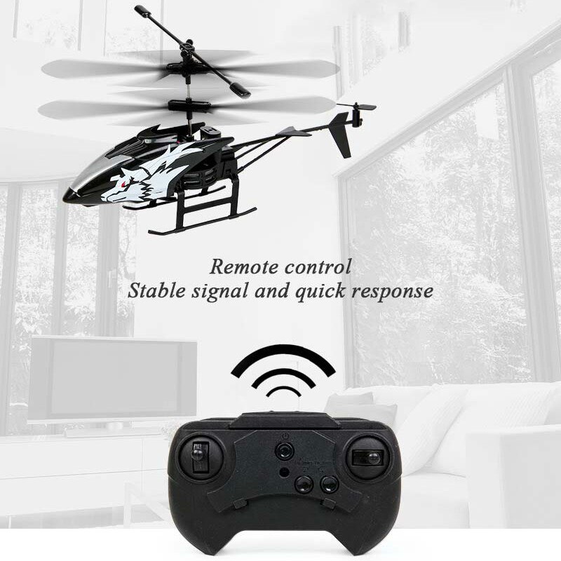 Helicóptero de juguete anticolisión con Control remoto inalámbrico de 6 estilos con 2 canales con caja de para niños y adultos