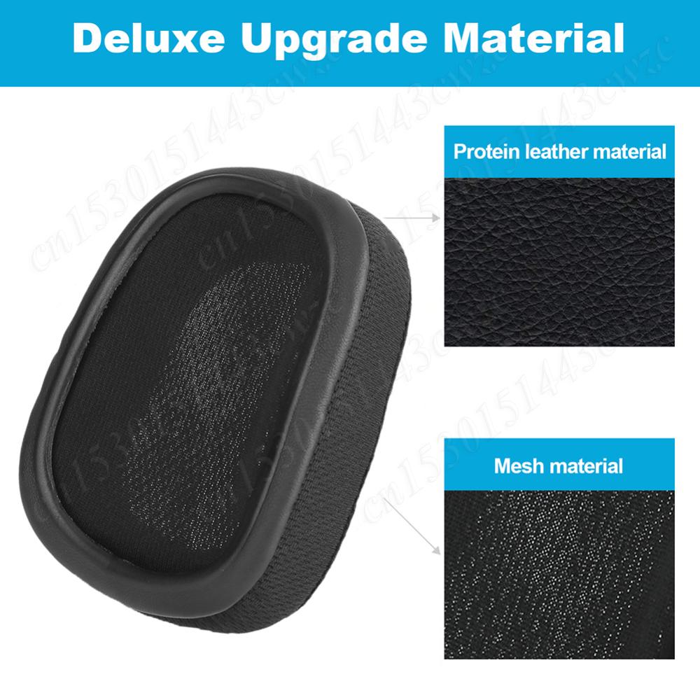 1 Paar Ohrpolster, Missen, Netzstoff/Protein-Leder, Ohrmuscheln, Abdeckung, Ersatzteile, Ersatz für Logitech G633 G933 Kopfhörer