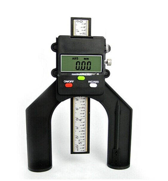Digital Depth Gauge Height Gauge Digital Tread Depth Gauge LCD Magnetic Self Standing Aperture 80mm/50mm Hand Routers