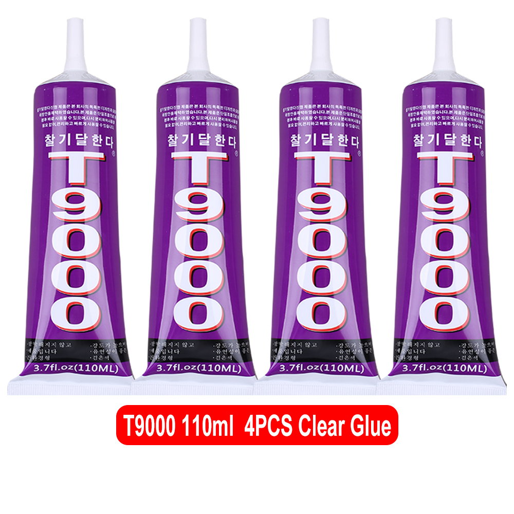 Waterproof Black Glue Phone Contact Epoxy Resin Adhesive Textile Leather Crystals Clothes Plastic Sealant T9000 15ml 50ml 110ml: Blue