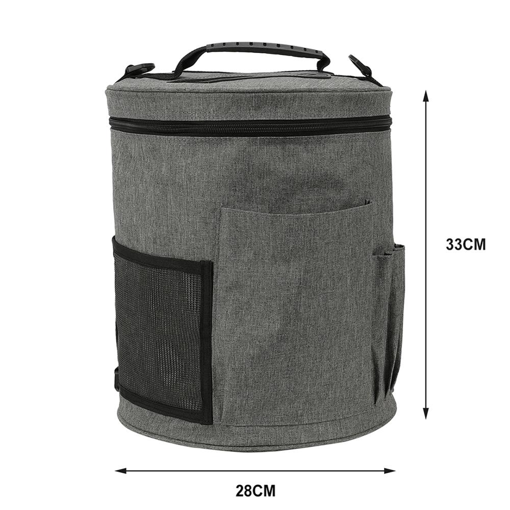 Portable Knitting Organization Thread Yarn Storage Bag Yarn Thread Tote Crochet Hooks Organizer DIY Apparel Travel Yarn Holder: 10