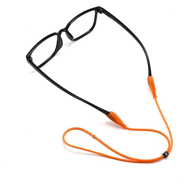 Correas elásticas de lentes de silicona antideslizantes para gafas deportivas cuerdas de cuerda con ganchos para los oídos gafas de sol soporte de cordón de banda de cadena