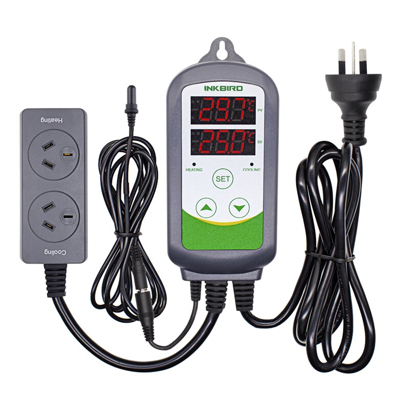 Inkbird ITC-308S régulateur de température automatique de chauffage/refroidissement avec sonde d'aquarium Durable pour piscine et alarme d'ambiance d'eau salée: AU Socket