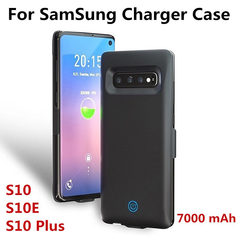 7000Mah Batterij Lader Case Voor Samsung Galaxy S10 S10e Batterij Case Voor Samsung S10 Plus Terug Clip Fast Charger mobiele Telefoon