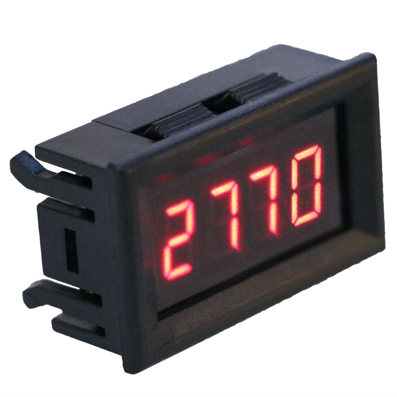 Tachymètre + Voltmètre 2 En 1 LED Pour Moto - Boîtier Métal Chromé étanche, Installation Facile, 12V