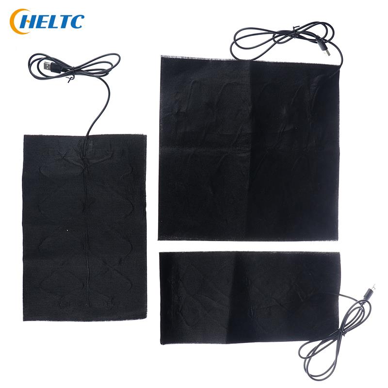 1/4Stck 5V Kohlenstoff Heizung Pad Hand Wärmer USB Heizung Film Elektrische Winter Infrarot Fieber Wärme matt