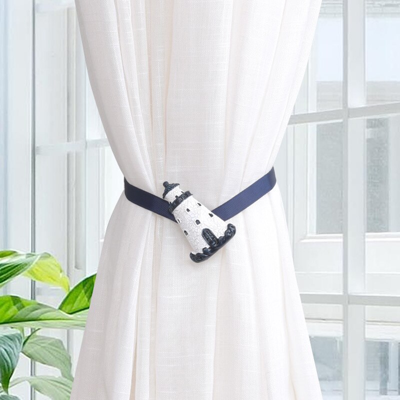 Gardiner anker ror tieback holder spænde clips magnetisk bruser rem tilbehør jjjry 771: G