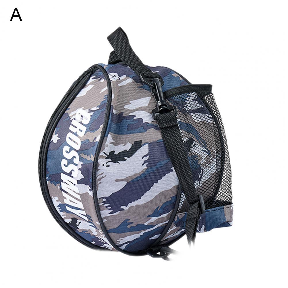 Handige Multi Stijlen Waterdichte Enkele Dubbele Riem Basketbal Draagtas Voor Voetbal Basketbal Tas Basketbal Houder Tas:  Camouflage A