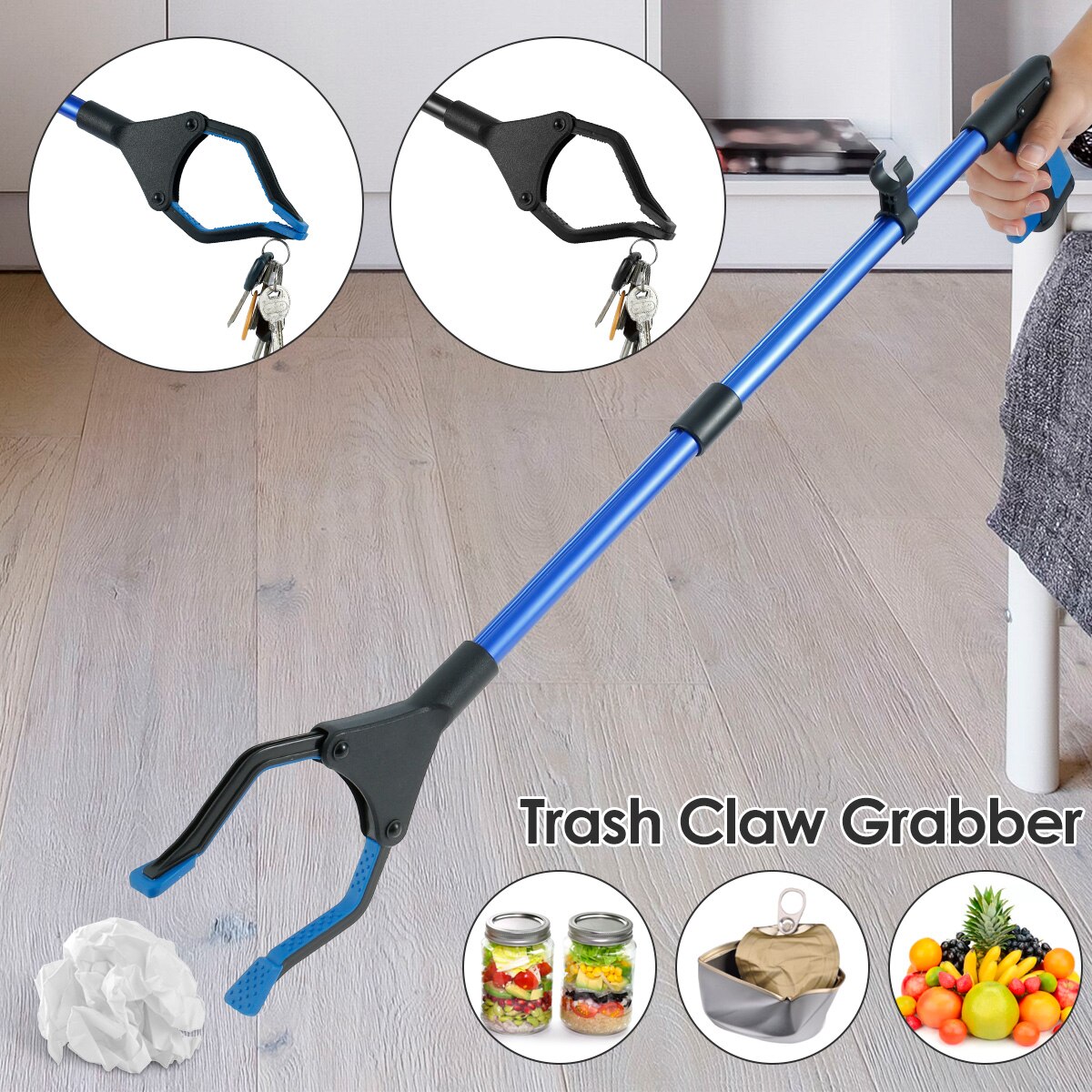 Litter Grabber Reacher Pickers Pick Up Tools Grabber Extender Grabbers Picker Collapsible Garbage Pick Up Tool with Magnetic Tip