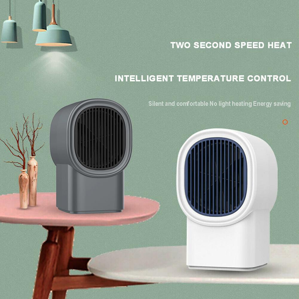 Mini calentador de 400w, radiador de calefacción portátil blanco y negro, ventilador de escritorio portátil de aire para oficina, para calentadores de calentador doméstico Ele Q0P1