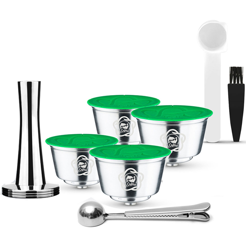Kapsułka do kawy dla Dolce Gusto Mini Me kapsułka do kawy wielokrotnego użytku piccolo xs kapsułki filtry Crema ze stali nierdzewnej icafilas: Czekolada