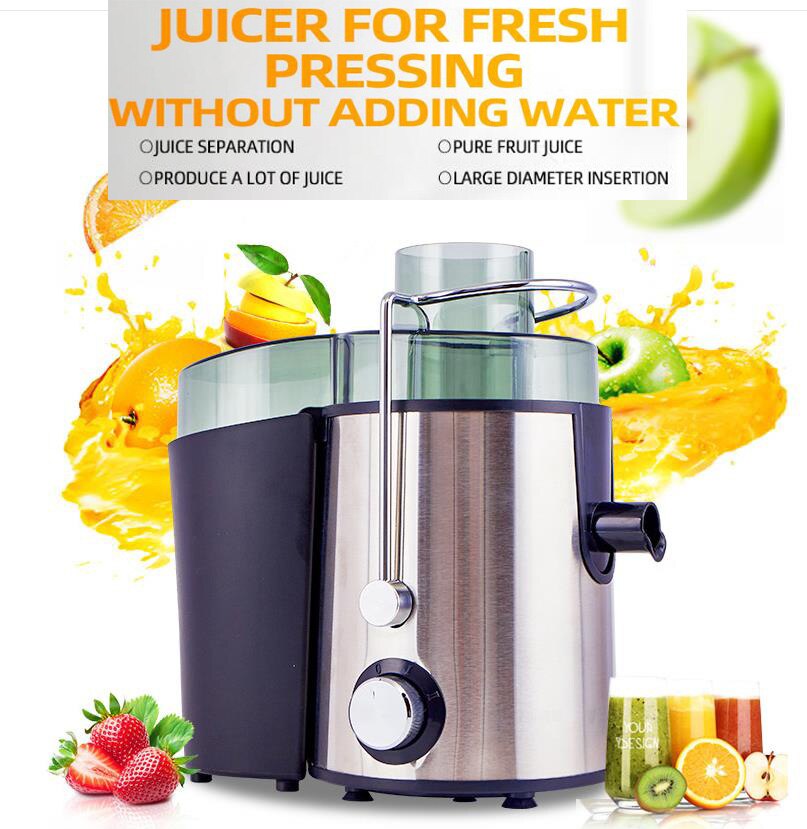 Rvs Masticating Trage Vijzel Sapcentrifuge Groente-en Sapcentrifuge Compact Druk Juicer Machine