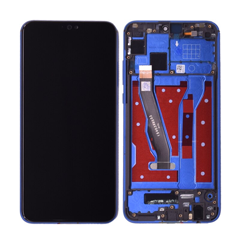 Originele Voor Huawei Honor 8X Lcd-scherm 6.5 Inch JSN-AL00 -L22 Touch Screen 10 Digitizer Vergadering Touch Frame: Blue with frame