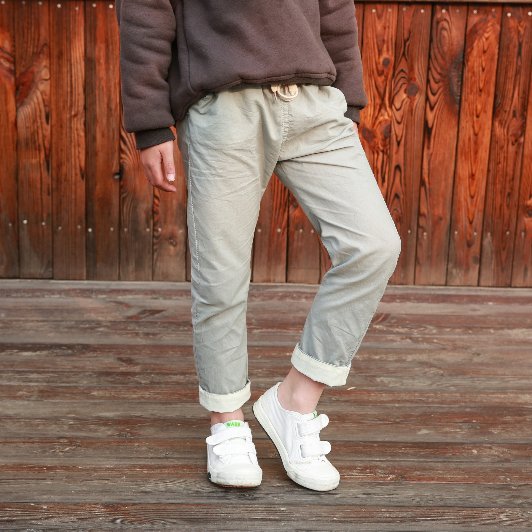 DIIMUU pantaloni sottili estivi pantaloni per ragazzi pantaloni in cotone per bambini pantaloni per bambini stile elastico in vita pantaloni lunghi misura 3 anni