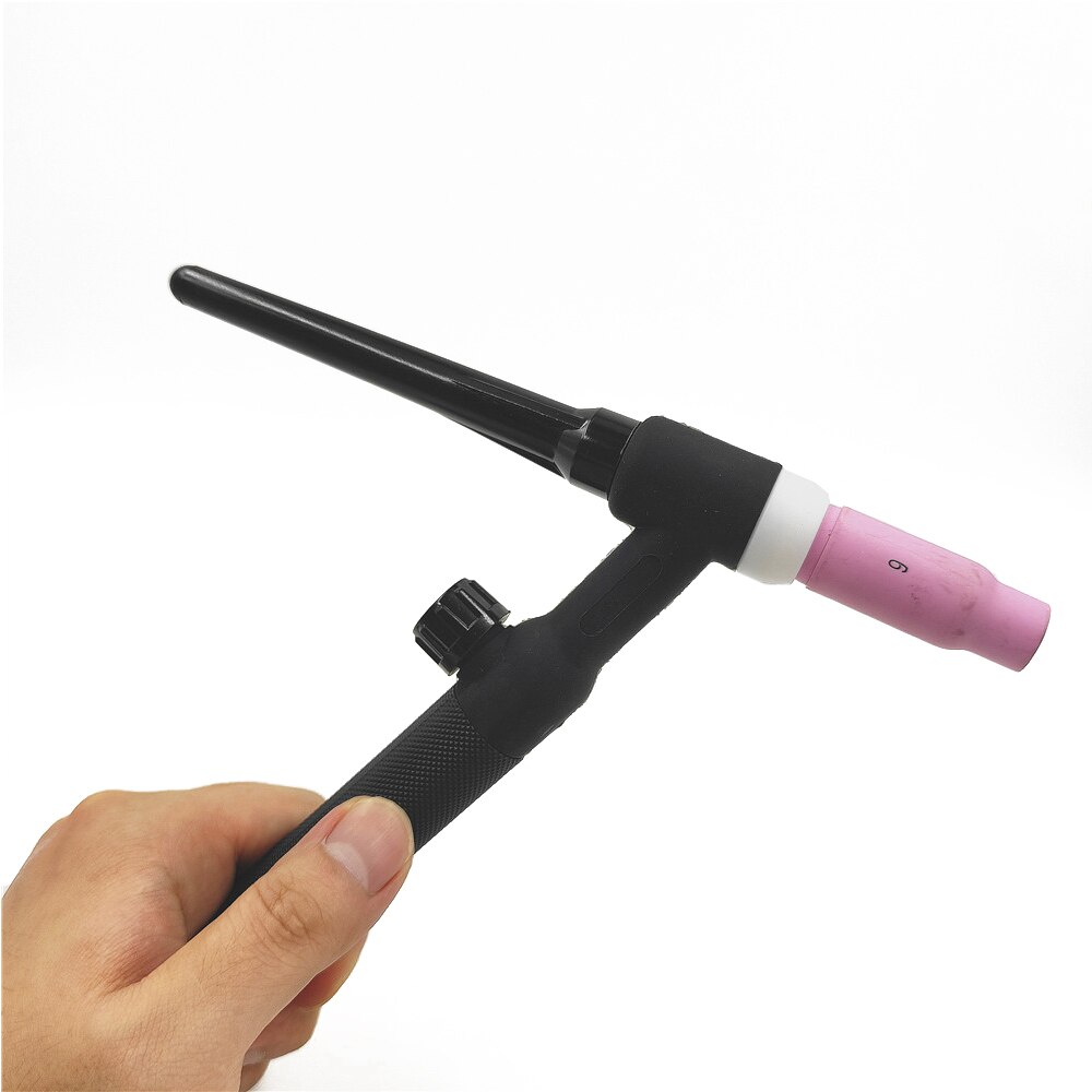 TIG Welding Torch Argon Consumable #6 Alumina Nozzle 1.0/1.6/2.4/3.2mm Tungsten Tig Collet Body Long Cap For WP17 WP18 WP26