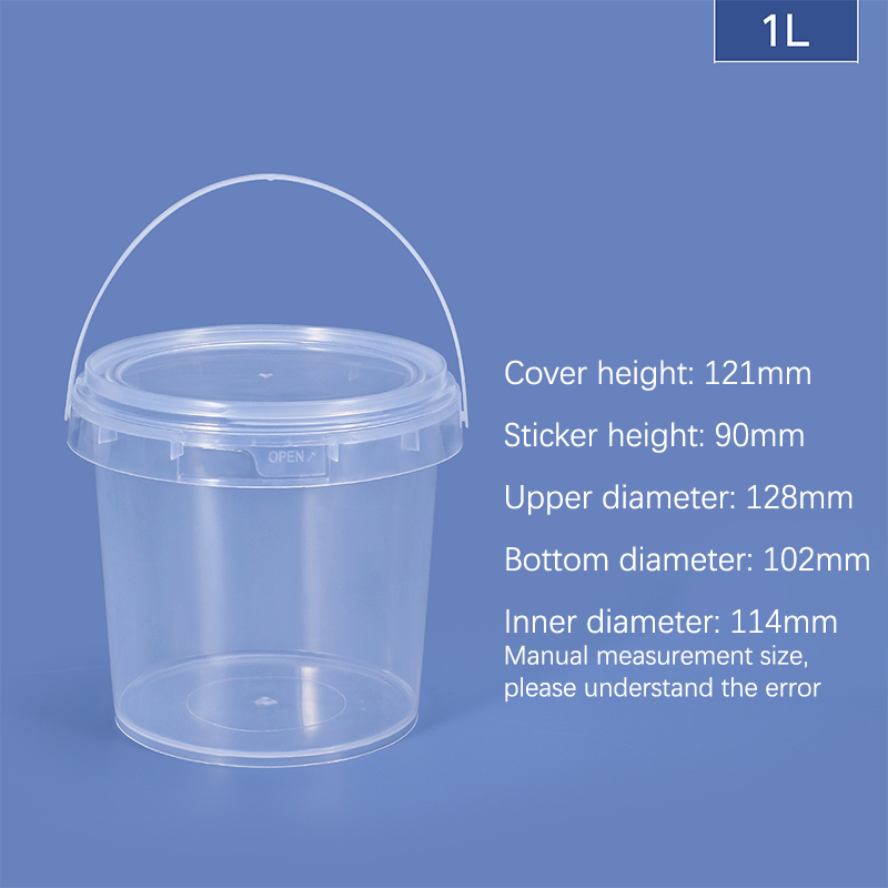 150ml-1500ml bpa-freier leerer Plastik eimer mit Deckel luftdicht pp Gläser klarer Behälter für sterben Lagerung von Lebensmitteln