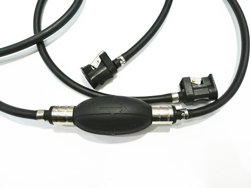 8MM fuel primer pump with fuel line and connector for yamaha outboard fuel line system