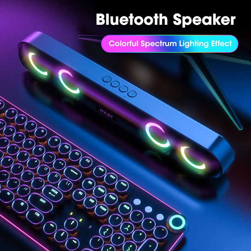 Cool Lichten Modus 4D Soundbar 5.0 Bluetooth Speakers Thuis Luidspreker Box 360 ° Surround Stereo Subwoofer Sound Bar Voor Pc laptop