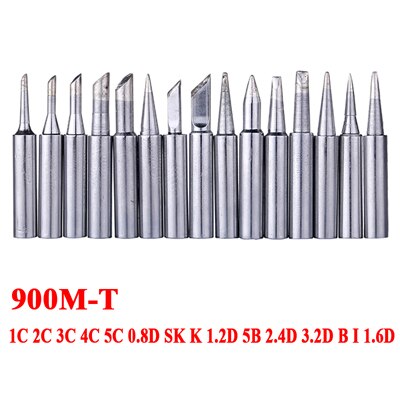 900M-T Elektrische Soldeerbout Tip Metalen Lassen Soldeer Tips voor Hakko 936 Solderen Rework Station: 15 in 1