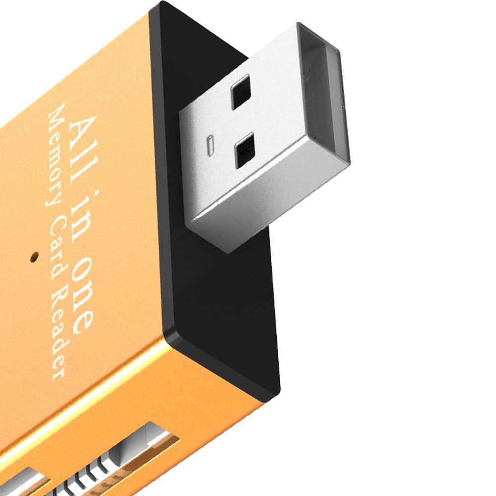 480Mbps High-Speed USB2.0 4-in-1 Compact Flash Multi Memory Card Reader Adapter TF MicroSD MS#T2