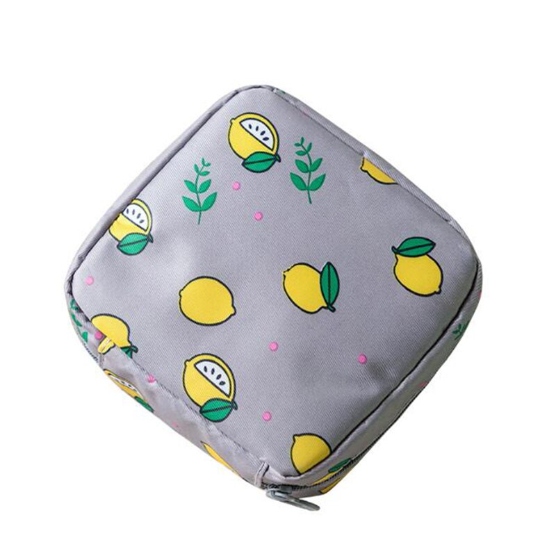 Portable mignon Tampon sac de rangement serviette hygiénique poche serviette sacs cosmétiques organisateur dames maquillage masque facial sac de rangement: 5