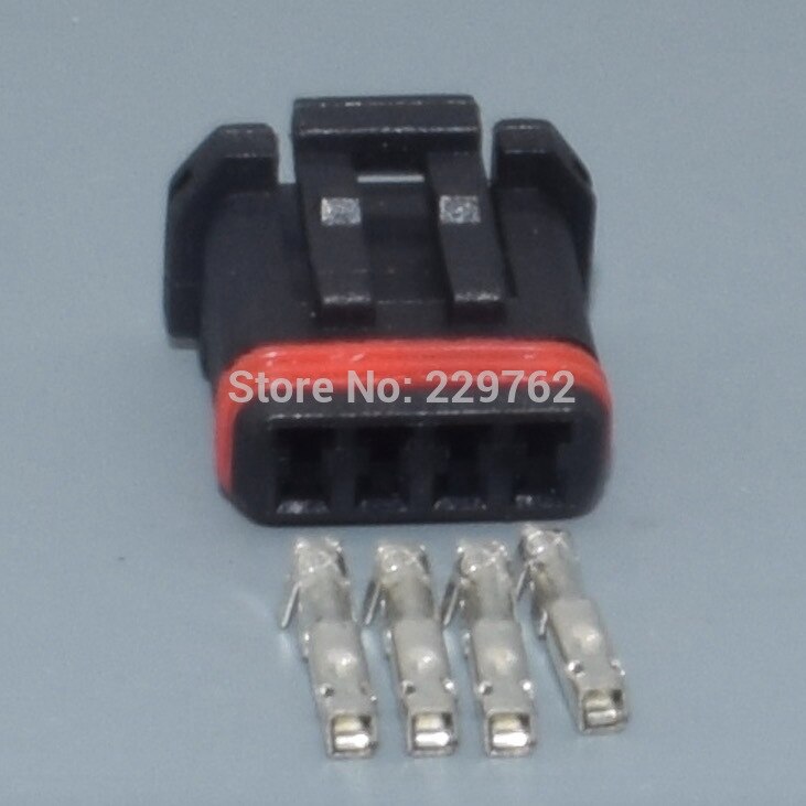 Shhworldsea 4 pin/weg 1.2mm auto mannelijk vrouwelijk auto kabel elektrisch 040 kabelboom connector stekker  mx19004 p 51 mx 19004 s 51: 10 sets vrouwelijk