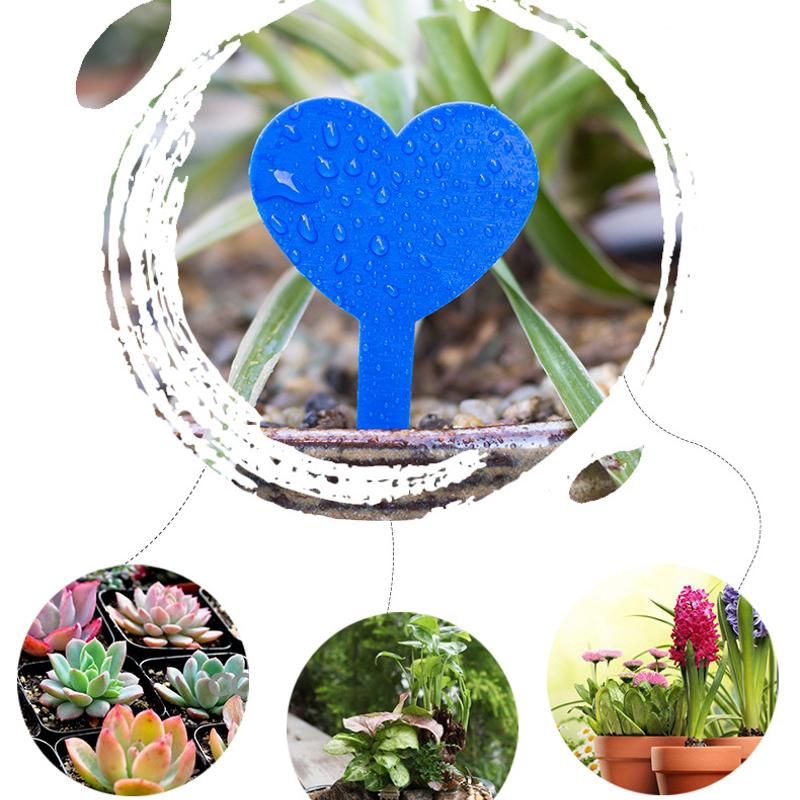 100PCS /Lot Garden Labels Plant Succulent Bonsai Tags Heart Typed Horticultural Tallies Seedling Tags Sign PVC