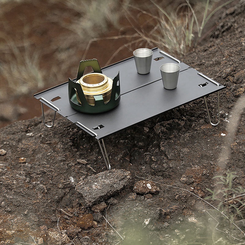 Outdoor Aluminum Alloy Camping Folding Table Portable Mini Table Barbecue Coffee Table Super Light Camping Table