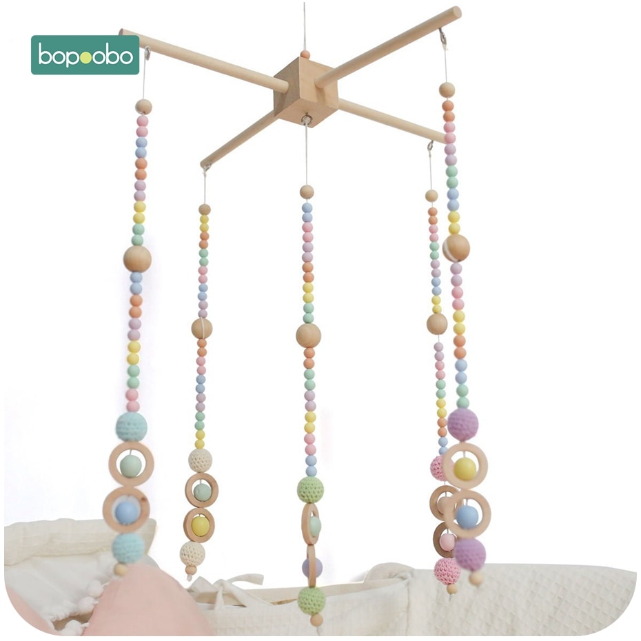 Bopoobo 5Set Baby Kleiderbügel Baby Mobile Krippe Aufhänger Rahmen Handy DIY Handwerk Baby Spielzeug Für Kinder Halter Arm Halterung baby Rassel