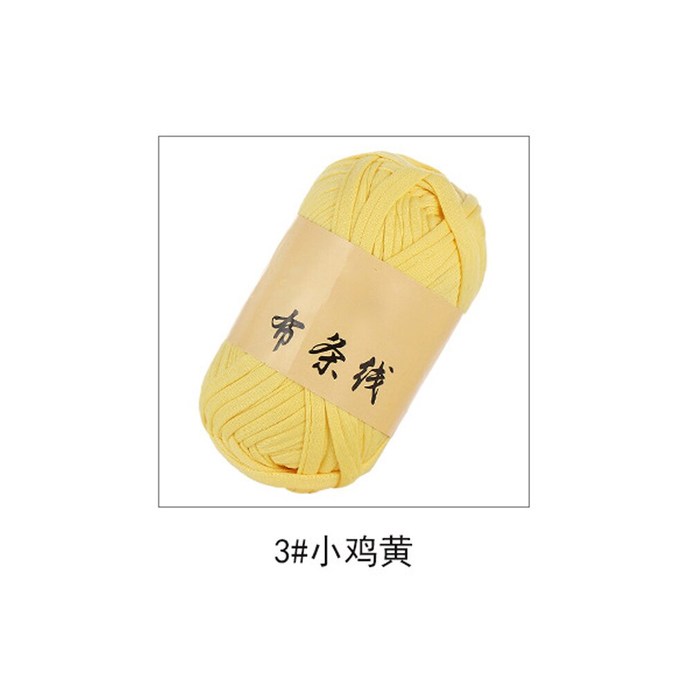 30M Weven Draad Garen Zachte Polyester Geweven Zak Tapijt Diy Hand-Gebreide Materiaal Wol Breien Gevlochten Doek Garen vrouw: Yellow