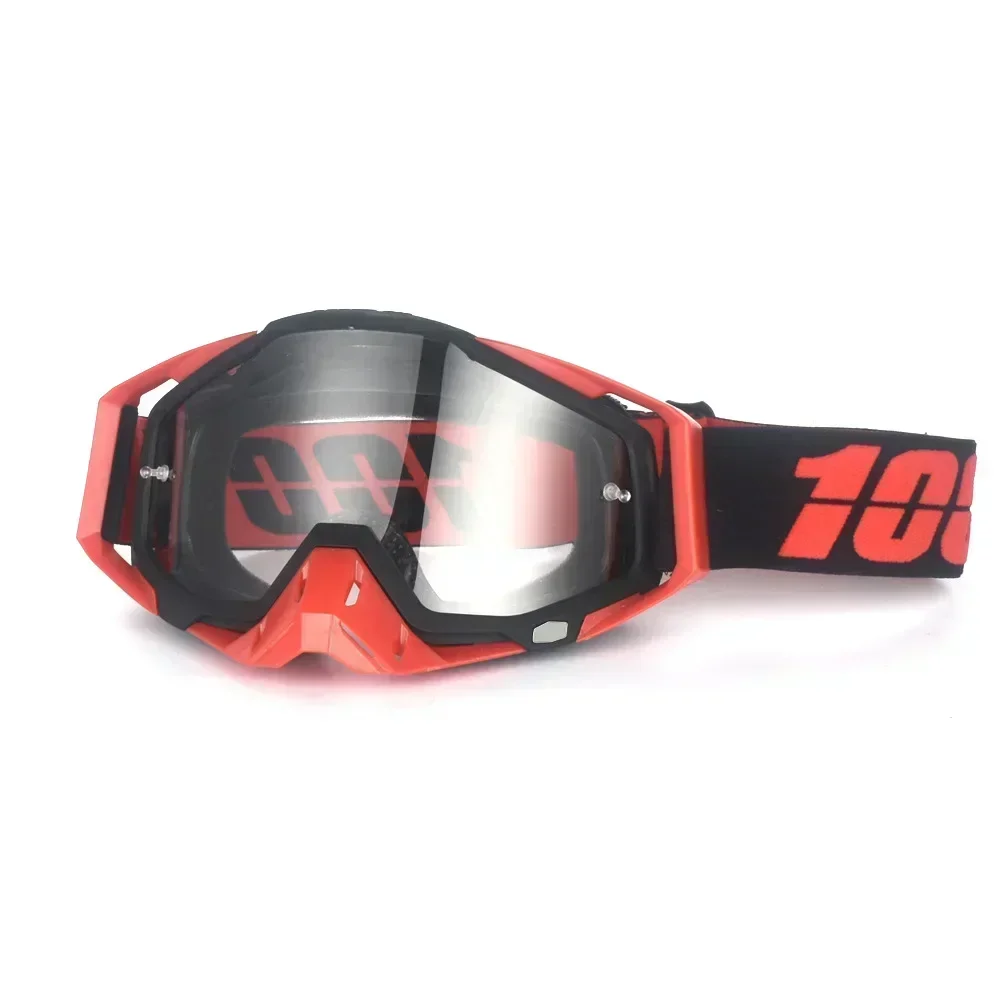 Motocrossglasögon motorcykelglasögon mask vindtät uv-skydd utomhus mtb klättring cykling sport skoter skidglasögon: Klar