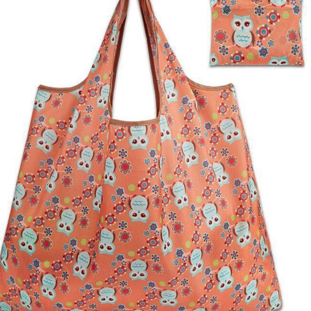Reusable Foldable Shopping Bag Eco Floral Tote Handbag Convenient Storage Bags Large Capacity Portable Shoulder Bags: 6