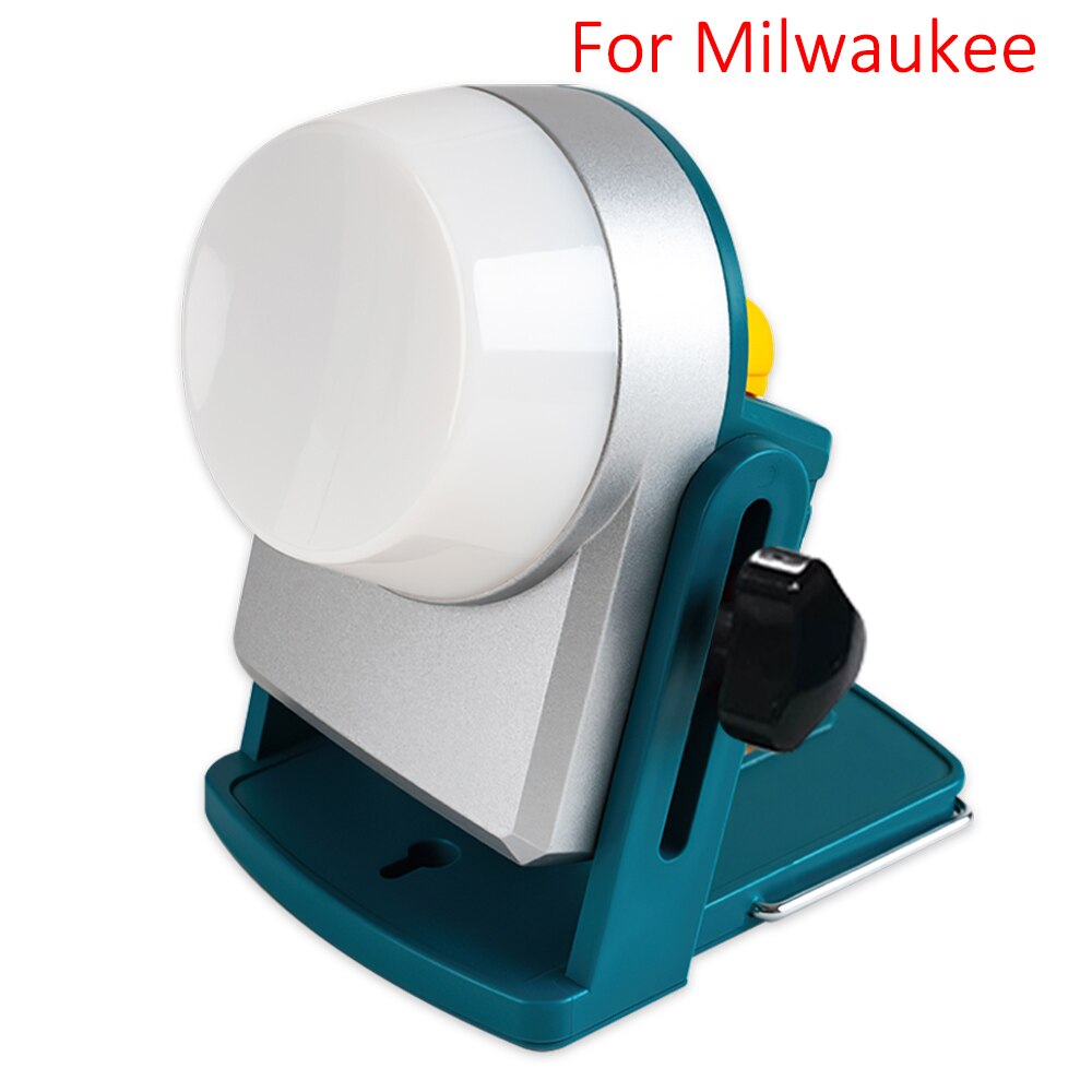 18W LED Work Light Portable Outdoor Flood Lamp Camping Light Flashlight Lantern for Makita Milwaukee DeWalt Bosch 18V Battery: For Milwaukee