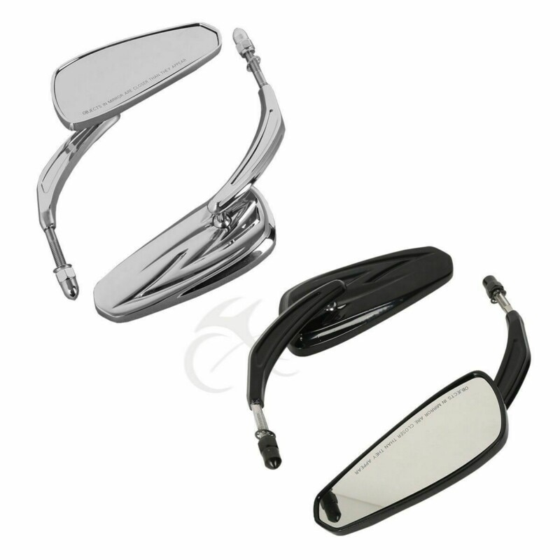 Motorcycle 8MM Rear View Mirrors For Harley Sportster Softail Road King Glide XL1200C N FLSTFB FXDF FLSTF FLHYUC FLTRX Fat Boy