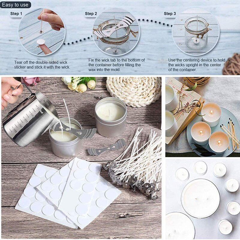 4/1pcs 20 Sticks DIY Scented Candle Special Double-sided Tape Stick Candle Line Base Special Foam Glue