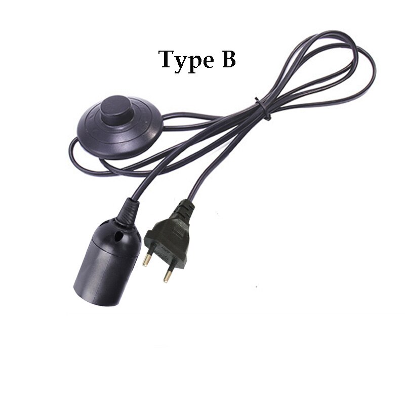 3.5m led lampe strømledning strømknap fodkontakt strømkabel energisparepære strømledning  e27 e14 gulvlampe  ac110v 220v