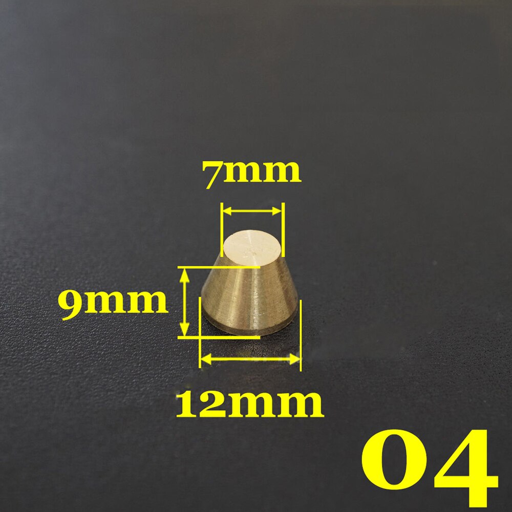 DIY leather craft zak voeten bodem klinknagel massief messing materiaal multi vorm en grootte