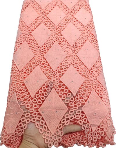 Latest Guipure Lace Cord Lace Embroidery French African Cord Lace Fabric Nigerian Lace Fabric Wedding YTB82: AS PIC1