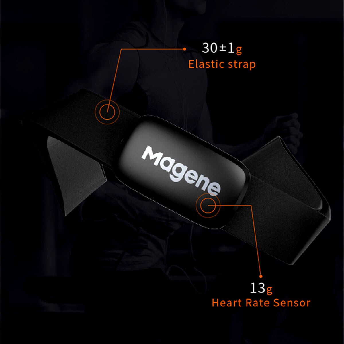 Pulsmåler bluetooth ant+ pulsmåler  h64 opdateret  h03 support cykelcomputer garmin bryton sports fitness tilbehør