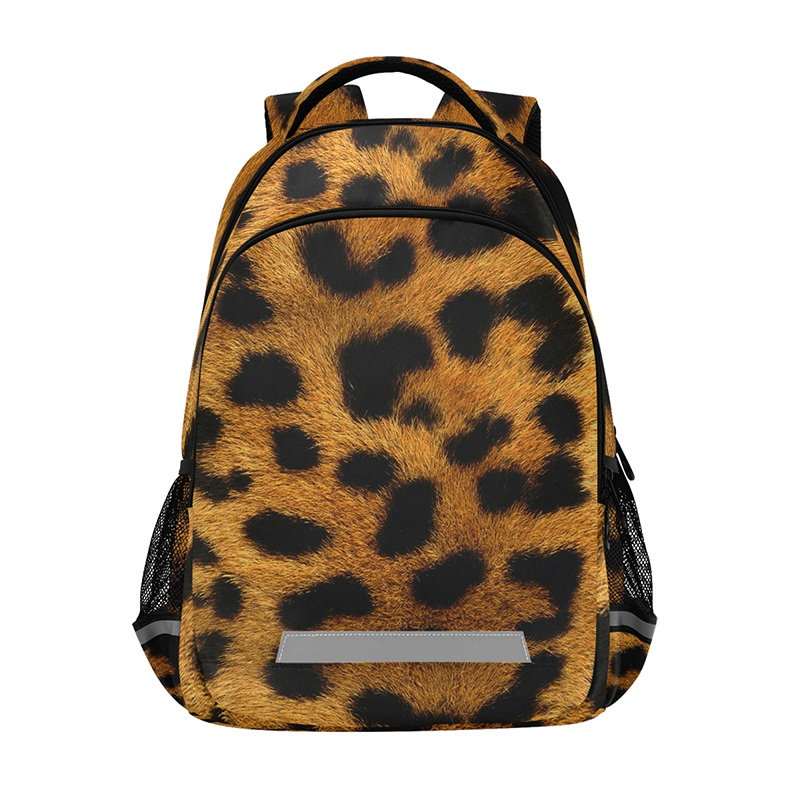Schulrucksack mit tigerfellmuster für Teenager und jungen, großes fassungsvermöGen, reflektierender streifen, Laptop-Rucksack, mochila: 07