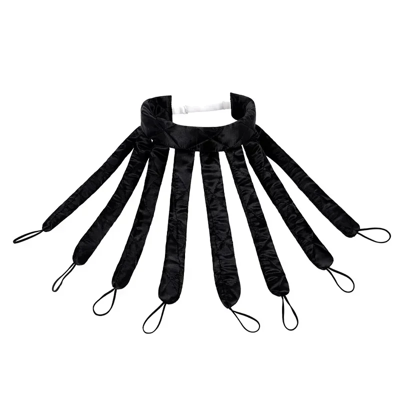 Heatless Lockenwickler, Klettverschluss, Oktopus-Lockenwickler, kein Wärme, Schwamm, Lockenwickler, faules Schlaf-Lockenband, Seidenband, weiche Schaumstoff-Locken: Grau