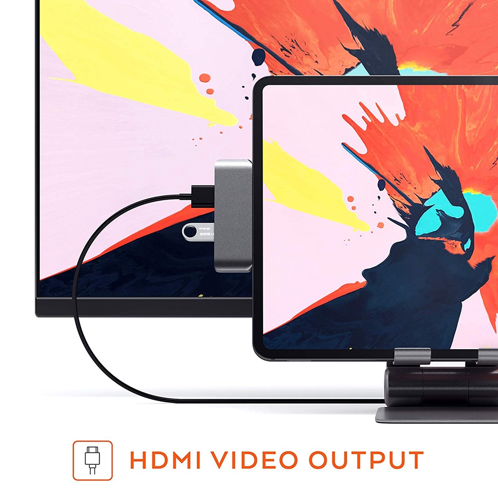 Multifunktions typ c nav usb-c  to 4k hd 3.5mm gränssnitt usb pd adapter typ c dockningsstation usb c hubb för ipad pro