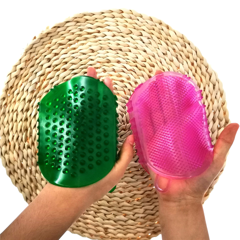 Gants de Massage en Silicone doux pour peler le corps, brosse de bain, gants exfoliants, brosse pour le bain, nouveauté